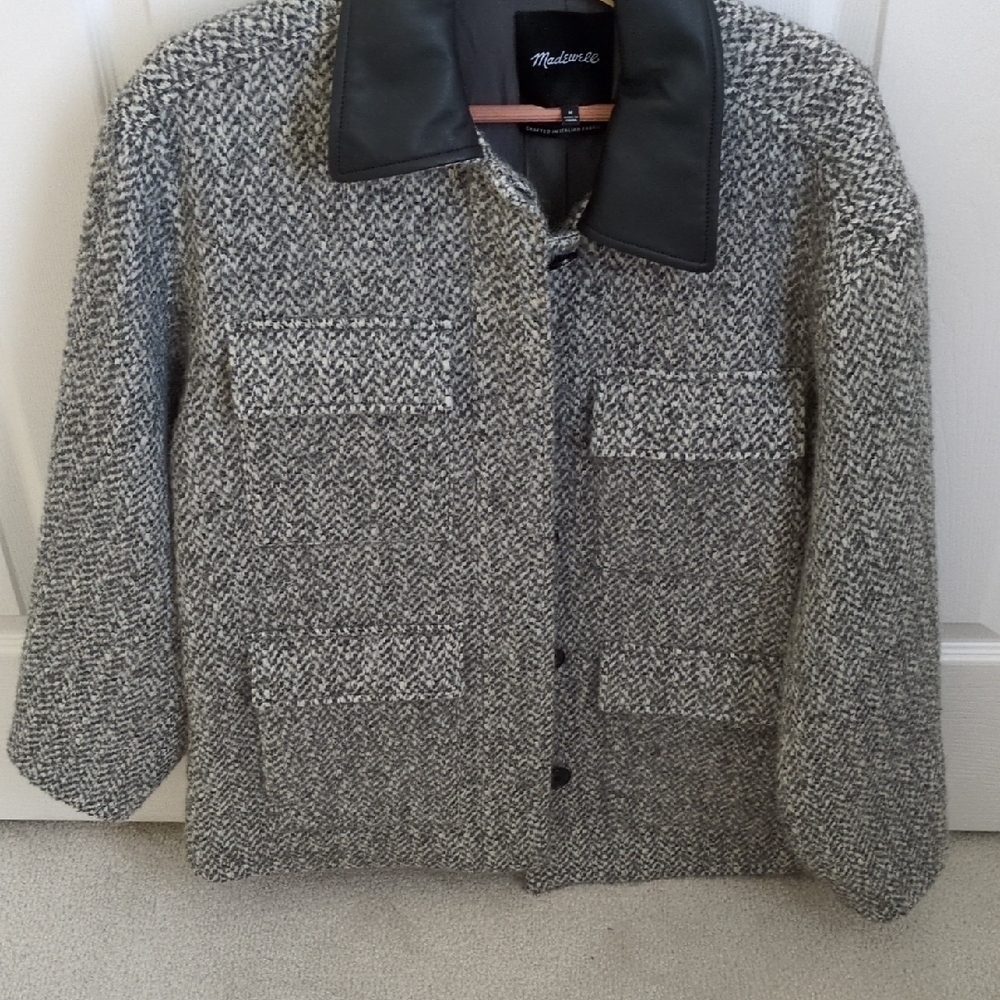 Madewell Black and Gray Utility Jacket
